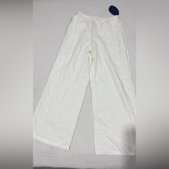 Full Set by Scoop White Linen Blend Vest and Pants - NWT szM - Picture 6 of 8